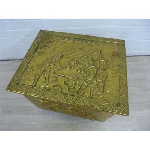 232 - Brass coal bucket, 47 x 54cm