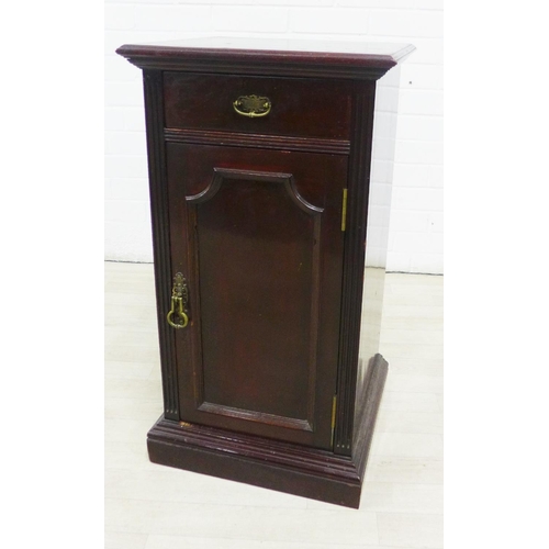 237 - Mahogany bedside cabinet, 77 x 42cm