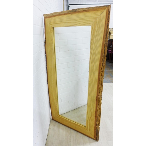 266 - Angus Self large contemporary  Ash framed wall mirror, 142 x 70cm