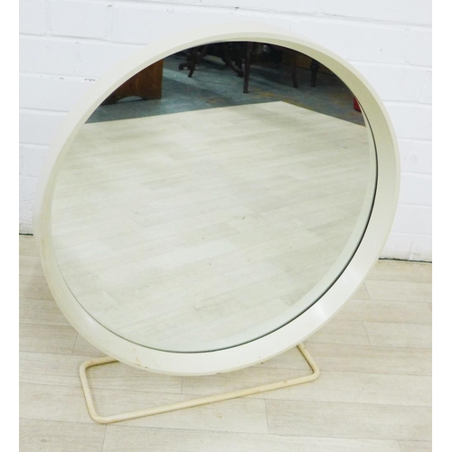 272 - Retro circular Stag mirror, 52cm