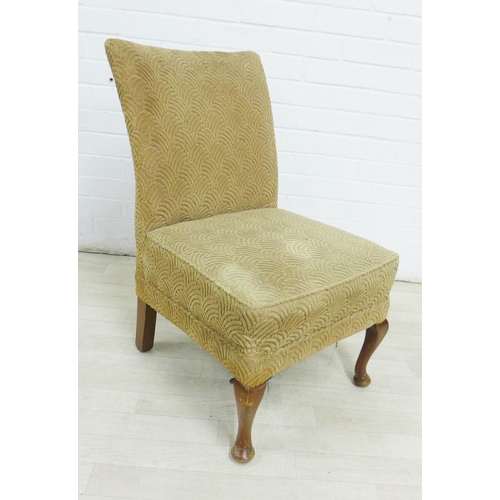 287 - Upholstered bedroom chair, 75 x 46cm