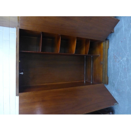 290 - Art Deco burr walnut bedroom suite comprising wardrobe, tall boy and dressing table, (3) 194 x 118cm