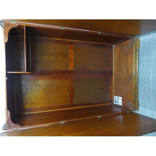 290 - Art Deco burr walnut bedroom suite comprising wardrobe, tall boy and dressing table, (3) 194 x 118cm