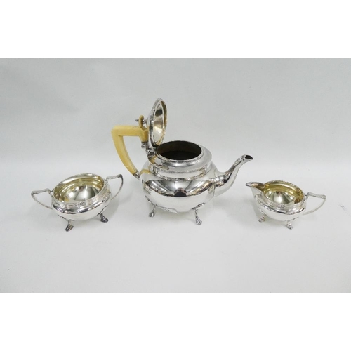 313 - Early 20th century Epns three piece teaset (3)