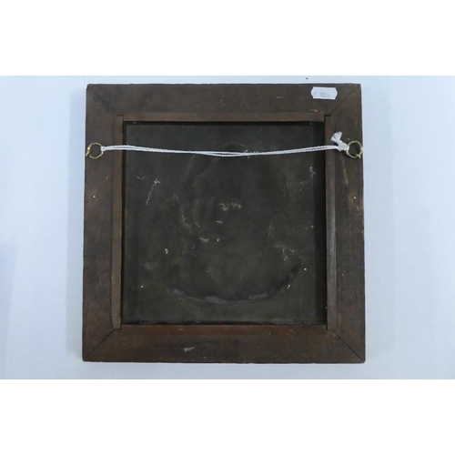 331 - Sir Noel Paton bronze plaque contained within an oak frame and signed in the bronze and dated 1910, ... 