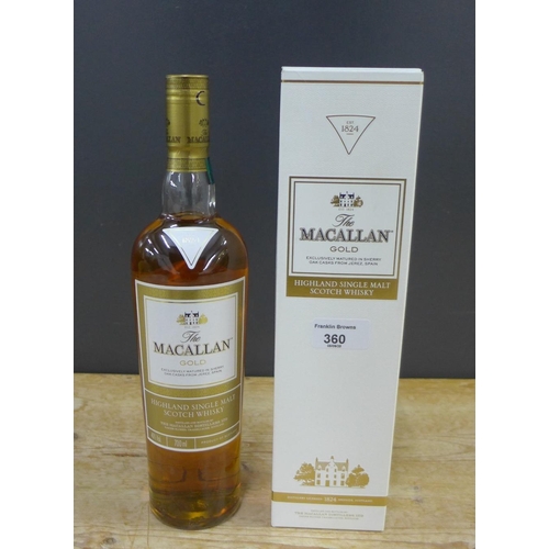 360 - Macallan Gold Single malt whisky, boxed, 70cl, 40%vol