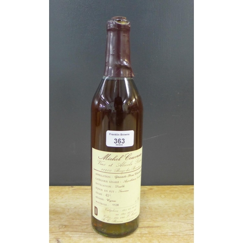 363 - Michel Couvreur, vins et alchools rares bouze - les - beaune, bottle No 1128, 70cl