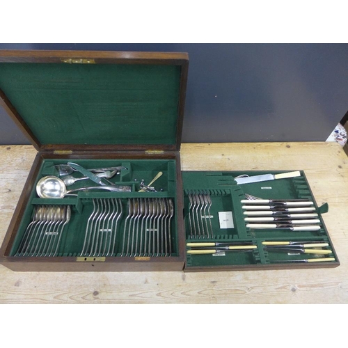 388 - A canteen containing a part suite of Epns flatware