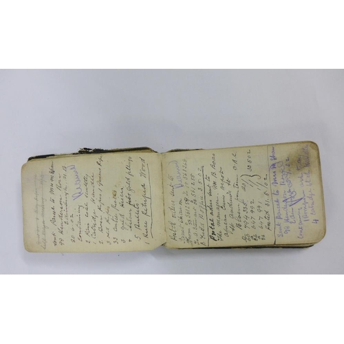 400 - Boer War soldiers notebook with handwritten text on some of the pages.