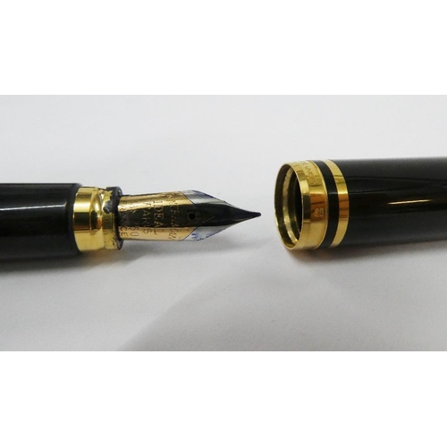 9 - Waterman fountain pen, with 18ct gold nib, 14.5cm long