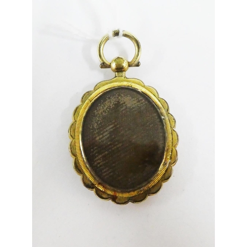 102 - Victorian Crystal Palace Exhibition locket,  5cm including suspension loop