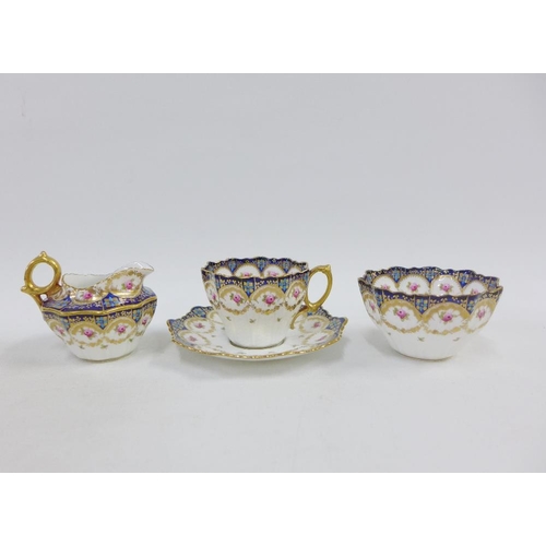 150 - Paragon china tea for two china set comprising a pair of cups, pair of saucers, teapot, cream jug an... 