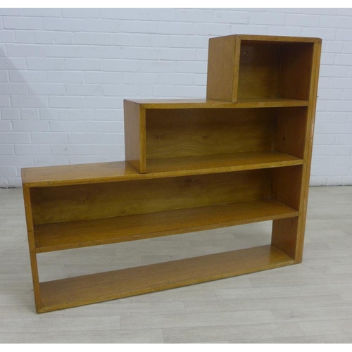 209 - Oak bookcase, 92 x 112cm