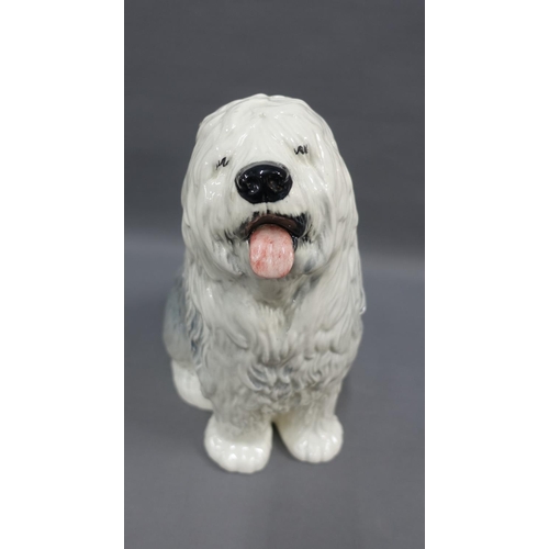 77 - Beswick Old English sheep dog with impressed backstamp and model number 2332,  40cm high