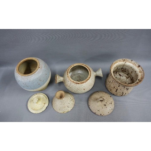 112 - Group of three Pickard designed studio pottery vessels, tallest 20cm (3)