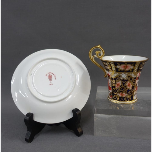 100 - Royal Crown Derby Imari 24541 pattern cabinet cup and saucer (2)