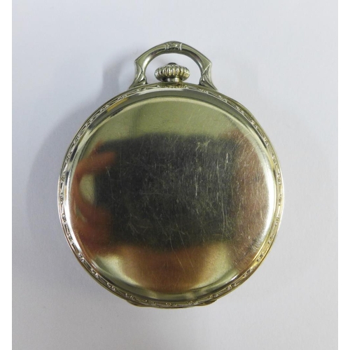 16 - Hamilton silver case open faced pocket watch, movement numbered 1863858, boxed with original price c... 