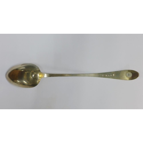 27 - 19th century Scottish silver serving spoon, Alexander Cameron, Dundee, c1820, Old English pattern en... 