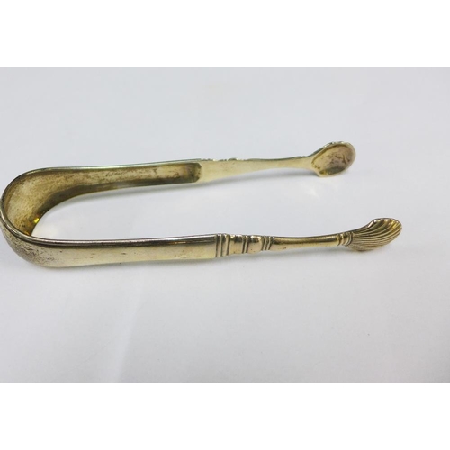54 - George III silver spoon,  London 1798, Old English pattern and another smaller silver spoon, London ... 