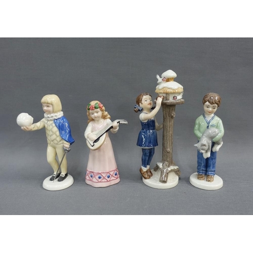 87 - Set of twelve Royal Copenhagen child figures, to include Anna and Peter etc,  tallest 16cm (12)