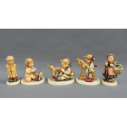 346 - Collection of nine Goebel and Hummel figures, tallest 14cm  (9)