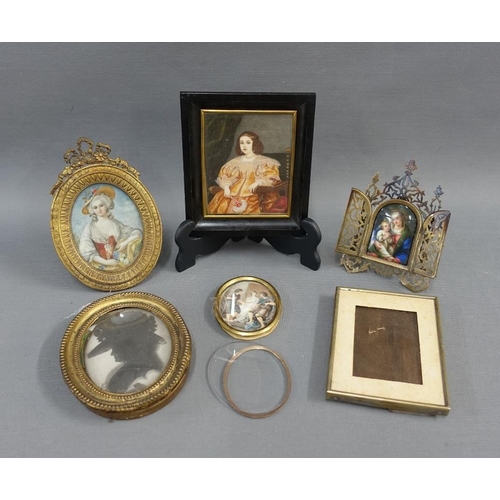 364 - Collection of various framed portrait miniatures (a/f) (a lot)