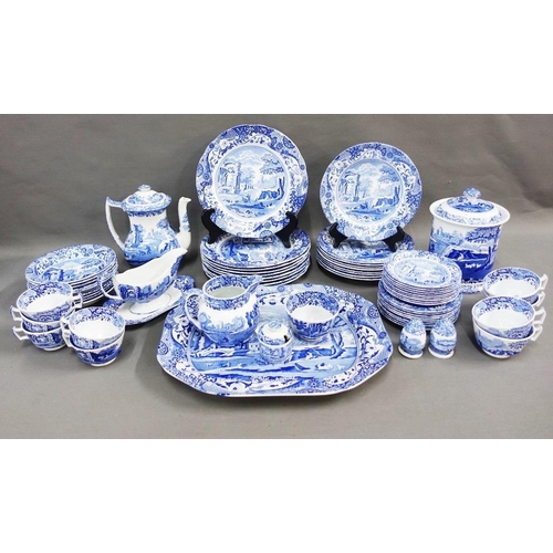 371 - Spode Italian pattern blue and white table wares to include a dinner service and teaset, approx (63)