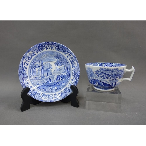 371 - Spode Italian pattern blue and white table wares to include a dinner service and teaset, approx (63)