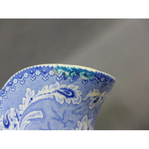 107 - Collection of 19th century Staffordshire blue and white transfer printed pottery to include a Britis... 