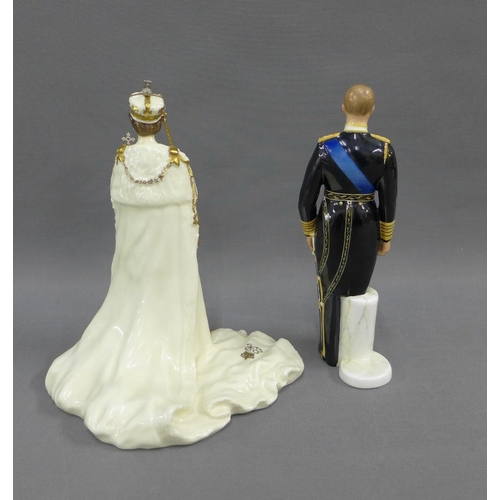 112 - Royal Doulton limited edition figures, HRH Prince Philip, Duke of Edinburgh HN2386, 1231/1500 and Ro... 