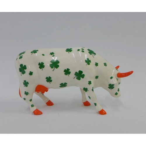 91 - 'Lucky Cow'  porcelain Cow Parade cow, 16cm long