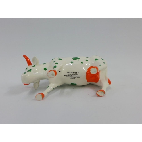 91 - 'Lucky Cow'  porcelain Cow Parade cow, 16cm long