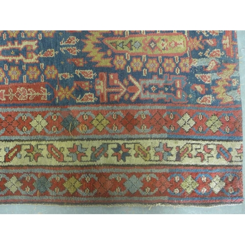 203 - Two Caucasian rugs, (both a/f) 180 x 98cm & 144 x 100cm (2)