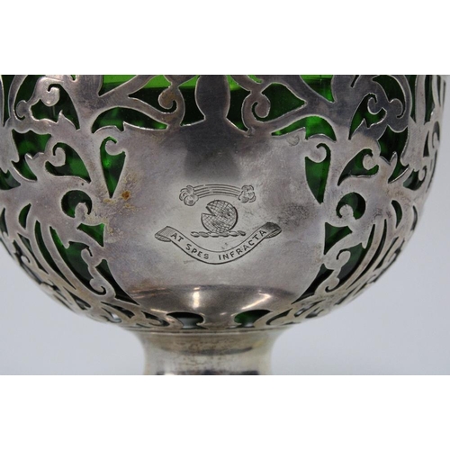 35 - Edwardian silver sugar basket by James Deakin & Sons , Sheffield 1904, with pierced design and swing... 