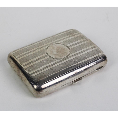 50 - Early 20th century Birmingham silver cigarette case