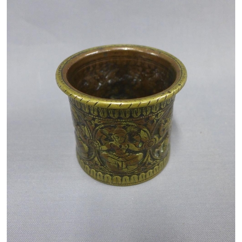 436 - Pancha Patra brass pot, 7cm high