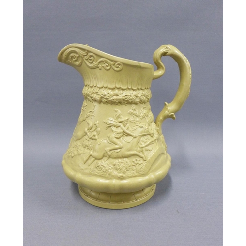 123 - Ridgway and Co moulded jug, with impressed factory marks, 23cm