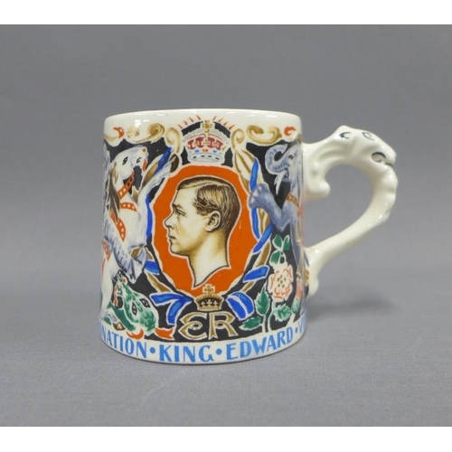 125 - Dame Laura Knight Edward VIII coronation mug, 9cm