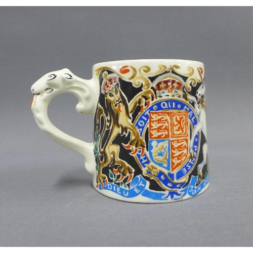 125 - Dame Laura Knight Edward VIII coronation mug, 9cm