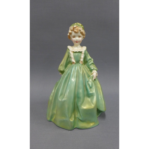 130 - Royal Worcester Grandmothers Dress figure, modelled by Freda Doughty, 16cm