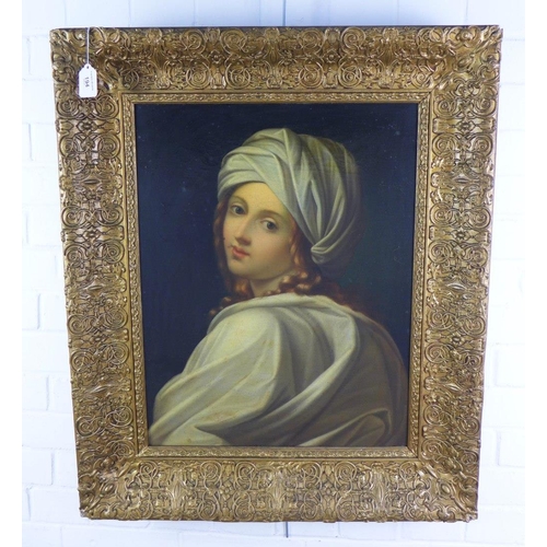 194 - After Guido Reni, an oleograph canvas of Beatrice Cenci, apparently  unsigned, in a good gilt frame,... 