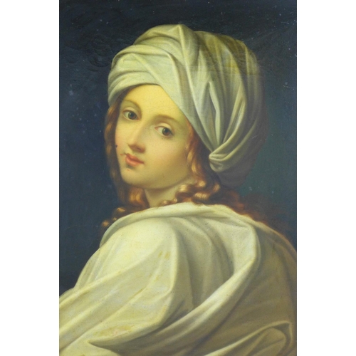 194 - After Guido Reni, an oleograph canvas of Beatrice Cenci, apparently  unsigned, in a good gilt frame,... 