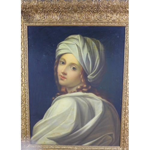 194 - After Guido Reni, an oleograph canvas of Beatrice Cenci, apparently  unsigned, in a good gilt frame,... 