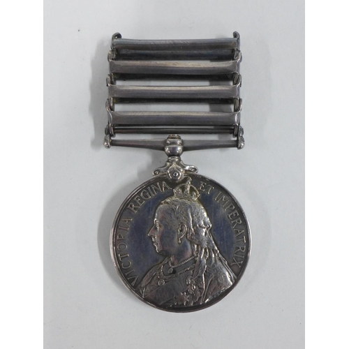 69 - Queen Victoria South Africa medal awarded to 5814 Pte A Mitchell, RL Highlanders, with Transvaal, Or... 