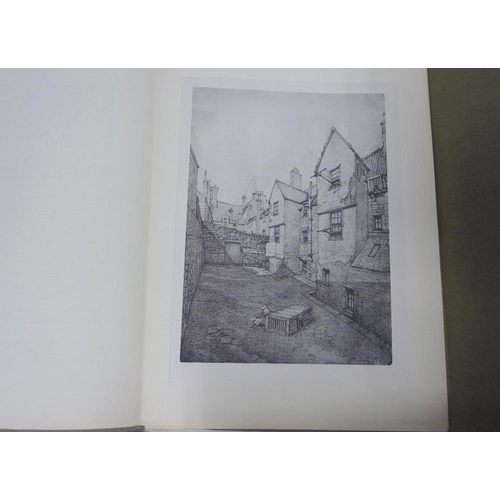 362 - Old Houses in Edinburgh, Drawn by Bruce J. Holme, in two folios (a lot)