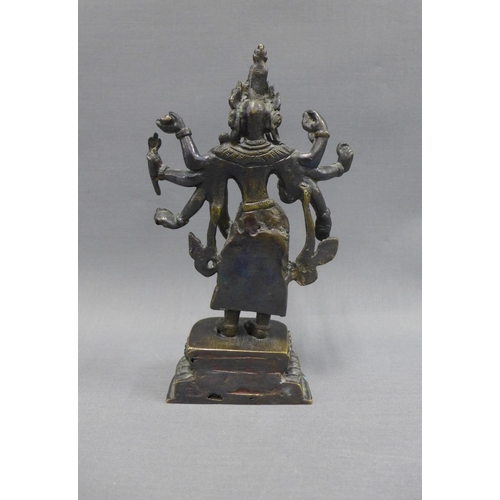 412 - Bronze Indian deity figure, 20cm high