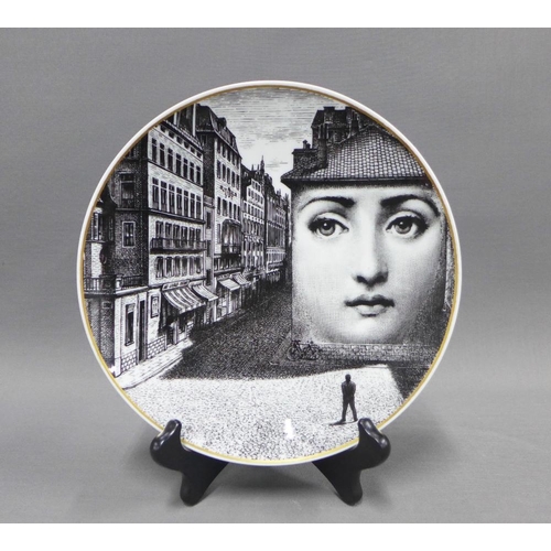 104 - Rosenthal Fornasetti porcelain plate, 24cm