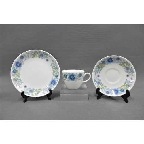 124 - Wedgwood Clemintine pattern bone china coffee set