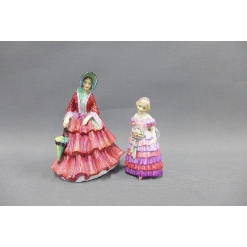 86 - Royal Doulton, Little Bridesmaid figure and a Paragon Lady Gwendoline figure, tallest 17cm (2)