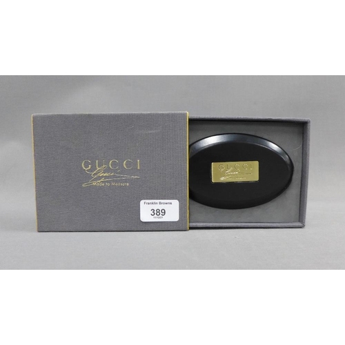 389 - Gucci clothes brush, boxed